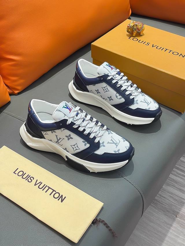 商品名称：Louis Vuitton 路易 威登 正规码数: 38-44 休闲鞋 商品材料：精选 牛皮鞋面，柔软羊皮内里；原厂大底。