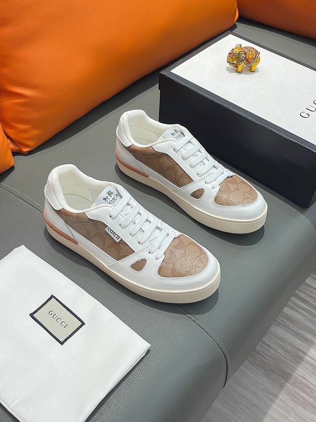 商品名称：Gucci 古驰 正规码数: 38-44 休闲鞋 商品材料：精选 牛皮鞋面，柔软羊皮内里；原厂大底。