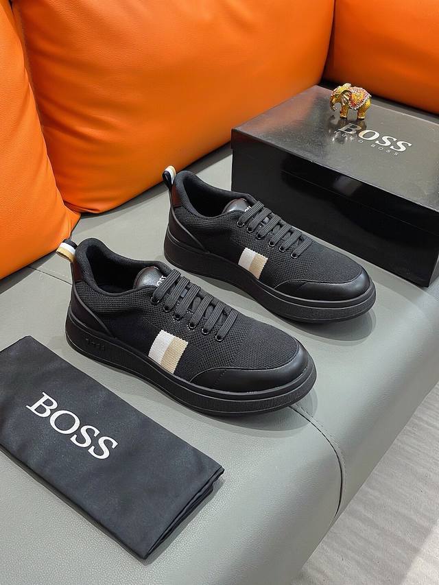 商品名称：Boss 波士正规码数: 38-44 休闲鞋商品材料：精选 透气网布鞋面，舒适羊皮内里；原厂大底