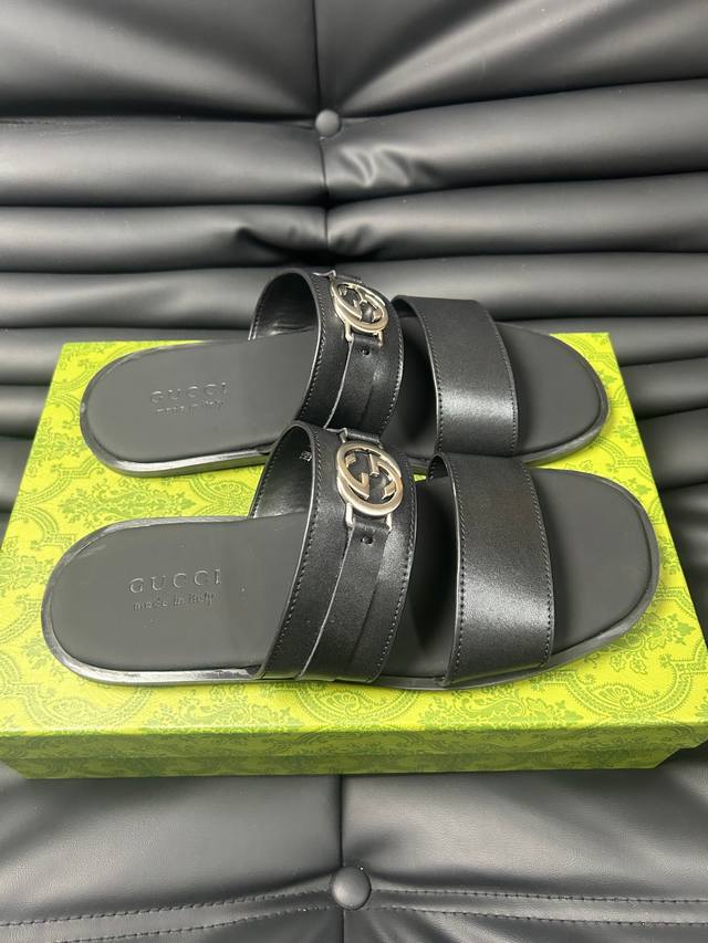 G家 Size:38-45Gucc 古奇 原单品质2024Gucci 古奇 夏季新款 双g 老花 夹脚 一字拖 交叉凉鞋 厚底 拖鞋 沙滩鞋原版购入开发 做货