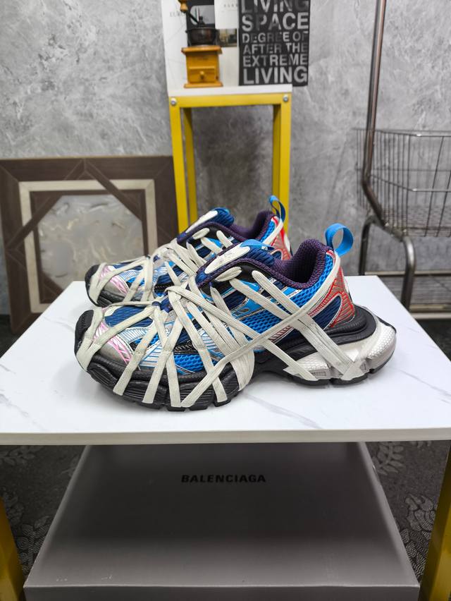 纯原版本巴黎世家 Phantom Sneaker 3Xl 24Ss 绑带款 全新十代半潮流跑鞋 原厂原档案开发 原盒原标 原厂组合底开模 采用原厂材料所有细节做