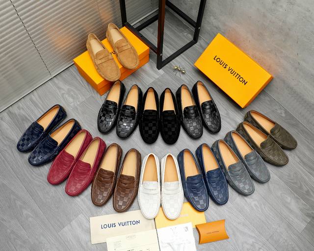 商品商标：Louis Vuitton 路易威登 休闲套脚鞋正码码数: 38-44 37.45.46定做不退換商品材料：精选 压纹牛皮鞋面 猪皮内里 橡胶大底