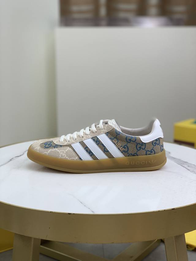 工厂价 实价 顶级版本Adidas X Gucci联名款gazelle运动鞋 情侣款休闲板鞋原版购入开发 做货 阿迪达斯x古驰世纪联名爆款 融汇两个品牌丰富且历