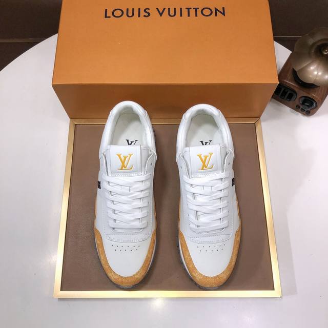 工厂 Louis Vuitton 原单 新款lv路易威登 * 顶级版本 Lv经典潮鞋！选用进口原版牛皮 水染牛皮内里.原版耐磨橡胶大底！高品质精品！码数38-4