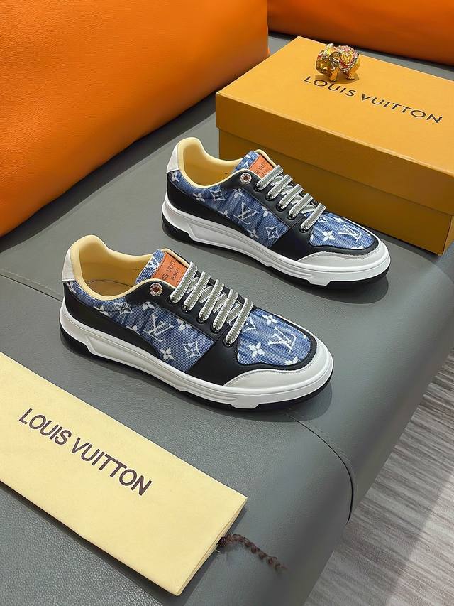 商品名称：Louis Vuitton 路易 威登正规码数: 38-44 休闲鞋商品材料：精选 牛皮鞋面，柔软绒毛内里；原厂大底