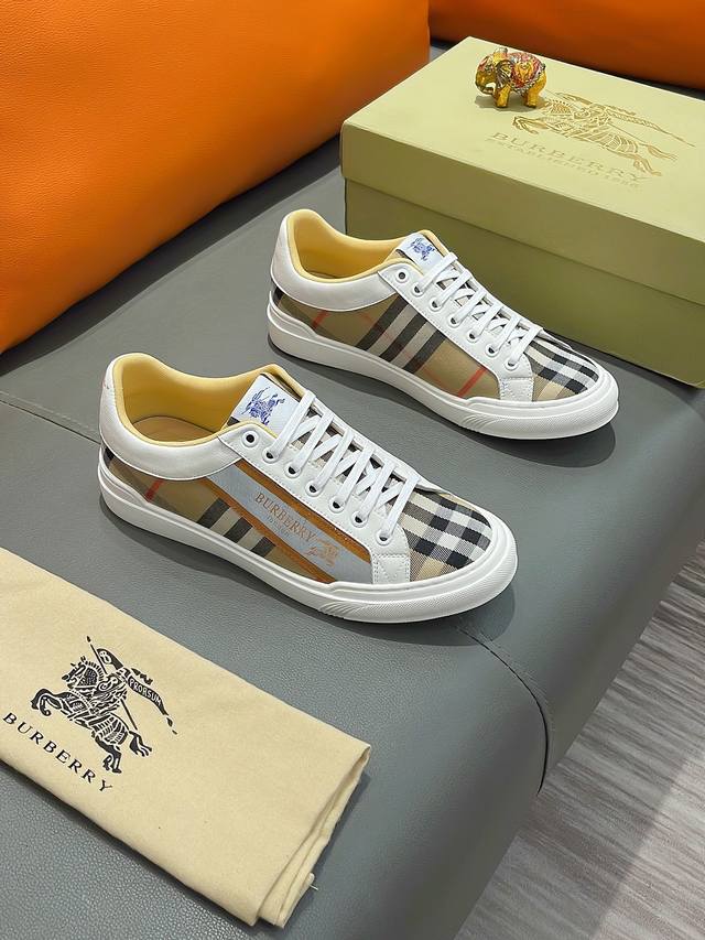 商品名称：Burberry 巴宝莉正规码数: 38-44 休闲鞋商品材料：精选 牛皮鞋面，柔软羊皮内里；原厂大底