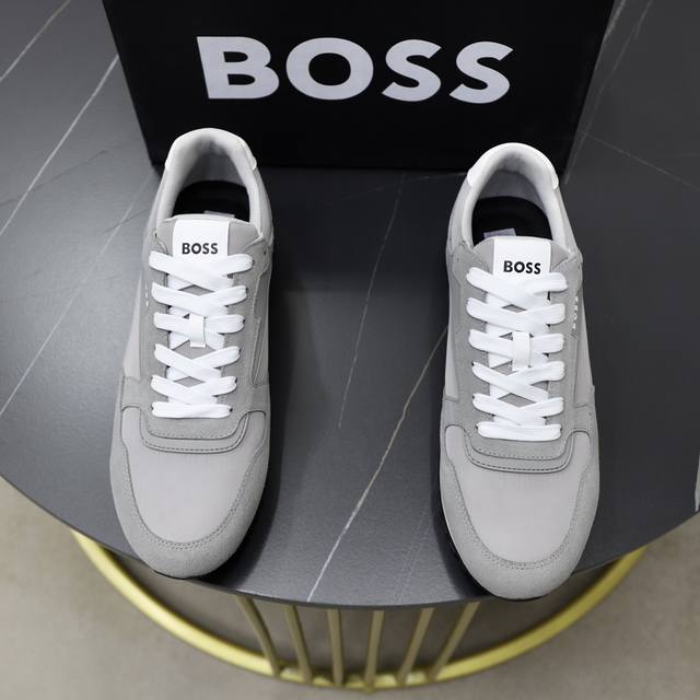 出厂价： Boss 潮流新款上市 官网同款 专柜品质 原版针织工艺 舒适透气内里 做工精细 进口原版用料 原版楦型 上脚舒适 橡胶组合耐磨轻便大底码:38-44