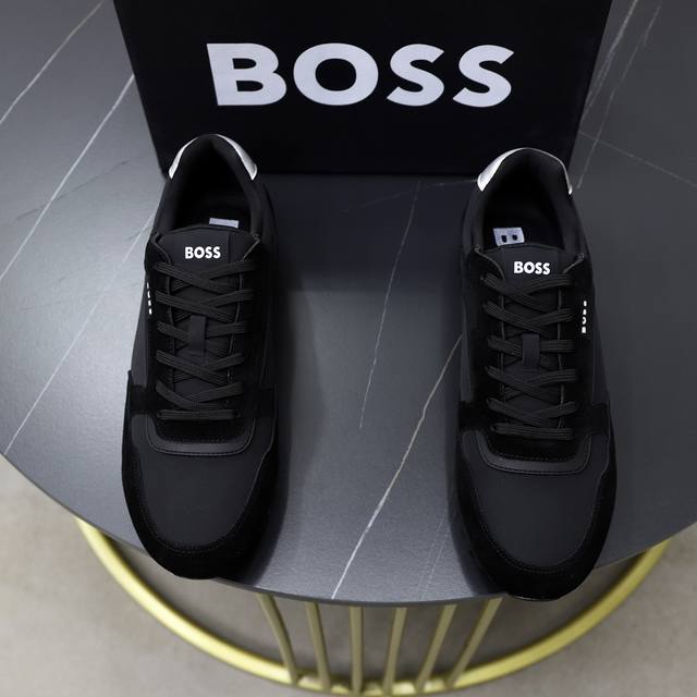 出厂价： Boss 潮流新款上市 官网同款 专柜品质 原版针织工艺 舒适透气内里 做工精细 进口原版用料 原版楦型 上脚舒适 橡胶组合耐磨轻便大底码:38-44