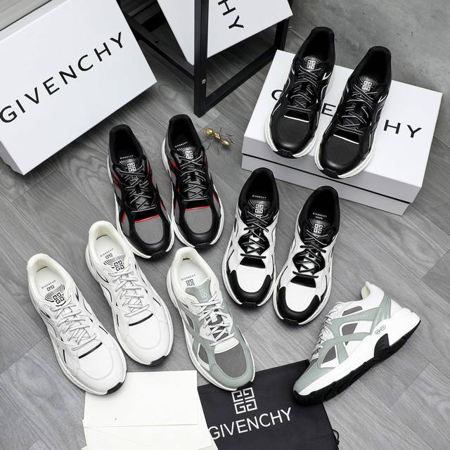 商品商标：Givenchy 纪梵希 休闲鞋正码码数: 38-44商品材料：精选牛皮拼接网鞋面 网内里 牛皮鞋垫 原版大底