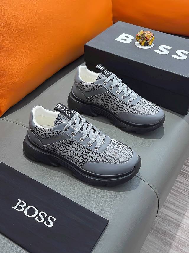 商品名称：Boss 波士正规码数: 38-44 休闲鞋商品材料：精选 牛皮鞋面，舒适羊皮内里 ；原厂大底 - 点击图像关闭