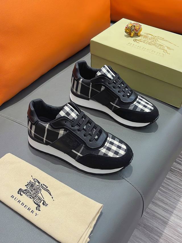 商品名称：Burberry 巴宝莉正规码数: 38-44 休闲鞋商品材料：精选 牛皮鞋面，柔软羊皮内里；原厂大底