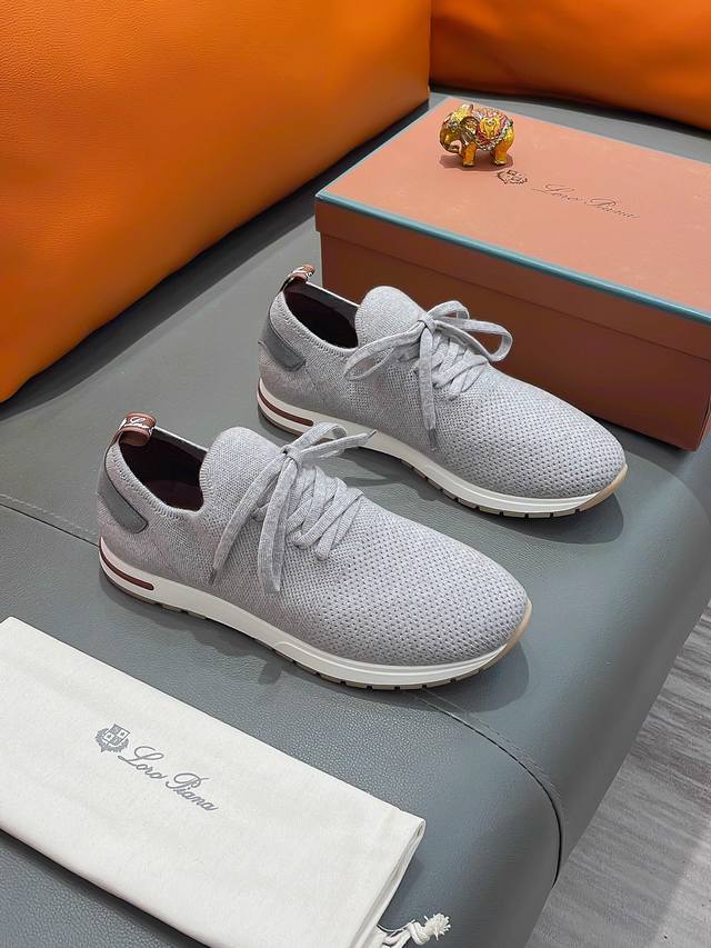 商品名称：Loro Piana Lp正规码数: 38-44 休闲鞋商品材料：精选 飞织鞋面，舒适羊皮内里 ；原厂大底