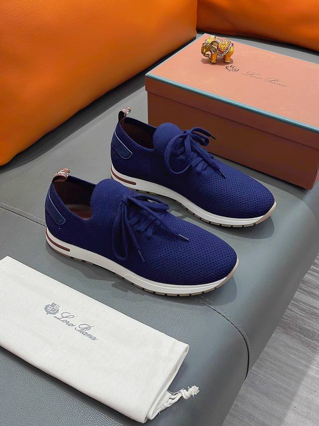 商品名称：Loro Piana Lp正规码数: 38-44 休闲鞋商品材料：精选 飞织鞋面，舒适羊皮内里 ；原厂大底