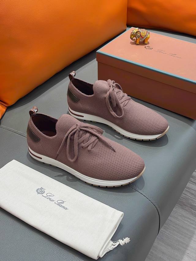 商品名称：Loro Piana Lp正规码数: 38-44 休闲鞋商品材料：精选 飞织鞋面，舒适羊皮内里 ；原厂大底