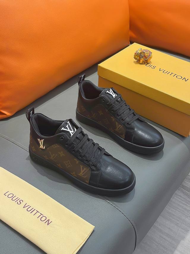 商品名称：LOUIS VUITTON 路易 威登 正规码数: 38-44 休闲鞋 商品材料：精选 牛皮鞋面，柔软羊皮内里；原厂大底。